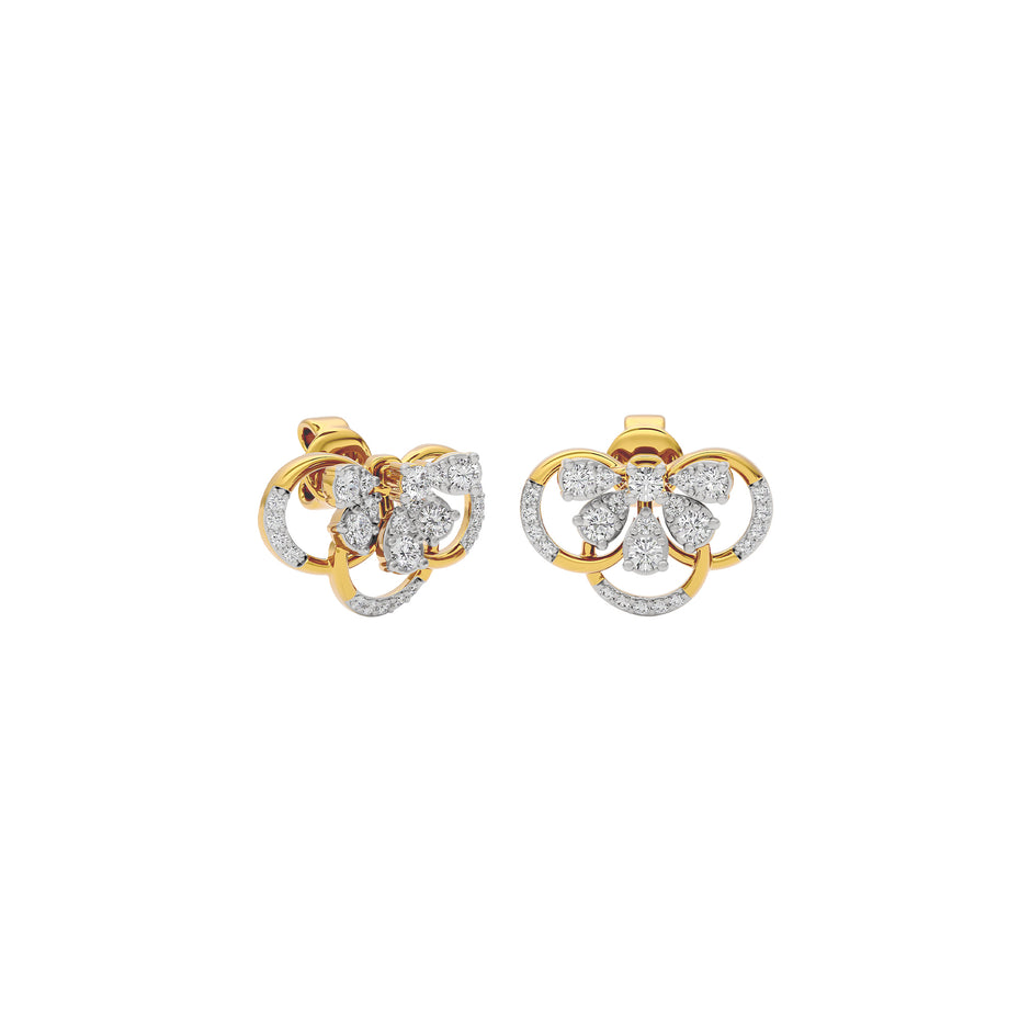 Mystical Glow Diamond Earring 18 KT / Yellow Gold