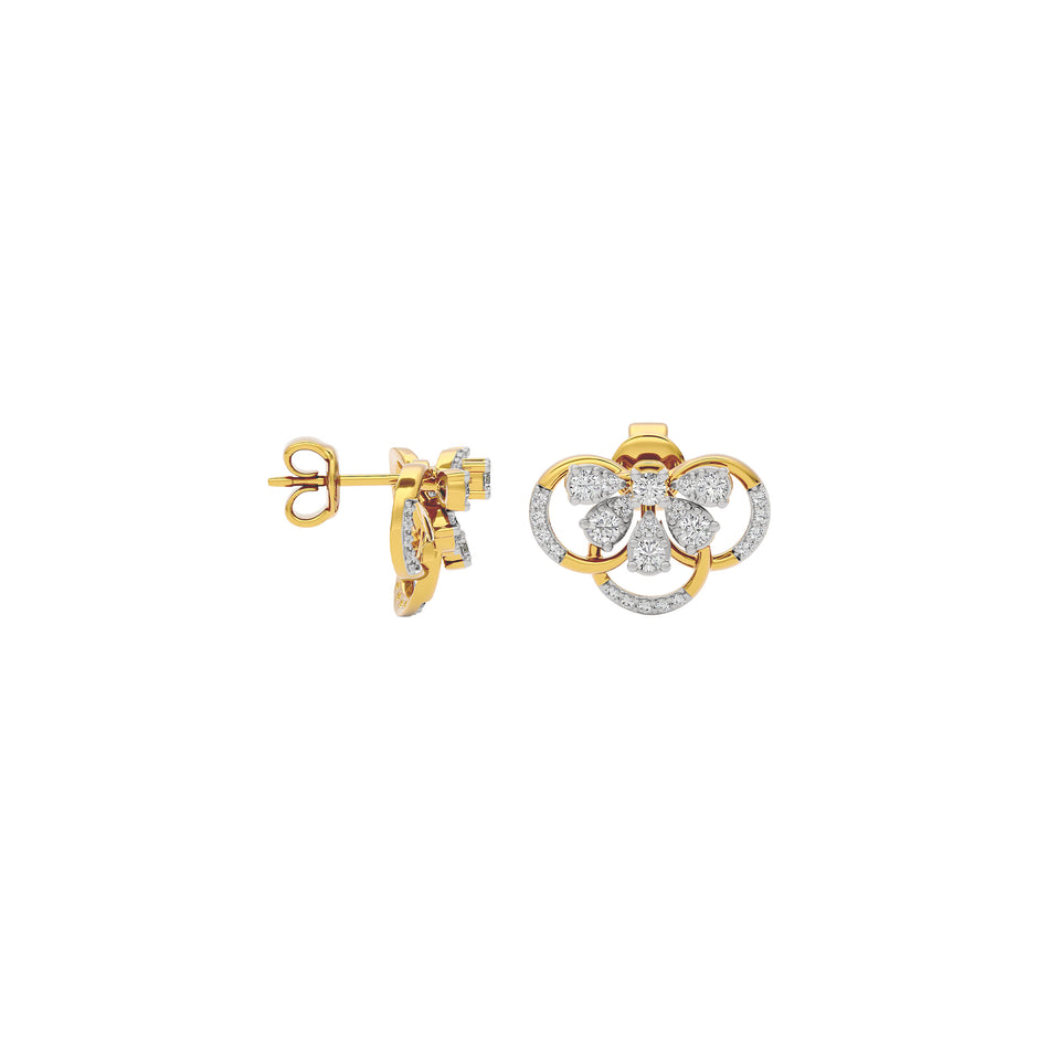 Mystical Glow Diamond Earring 18 KT / Yellow Gold