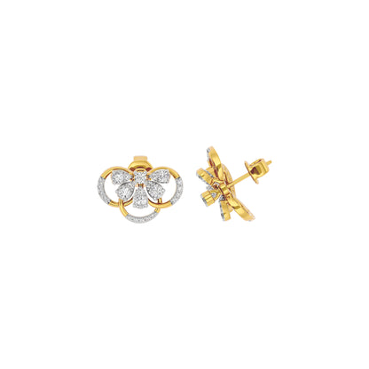 Mystical Glow Diamond Earring 18 KT / Yellow Gold