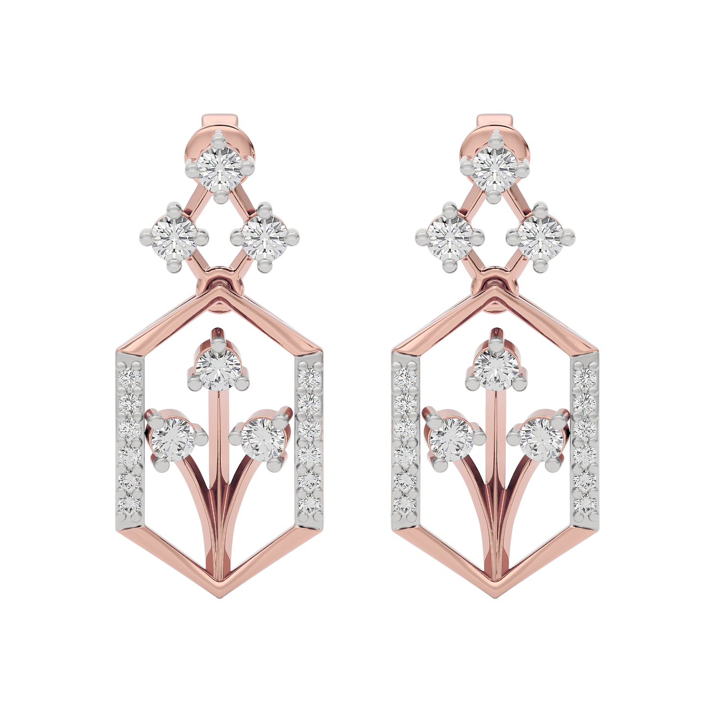 Crystal Night Diamond Earring