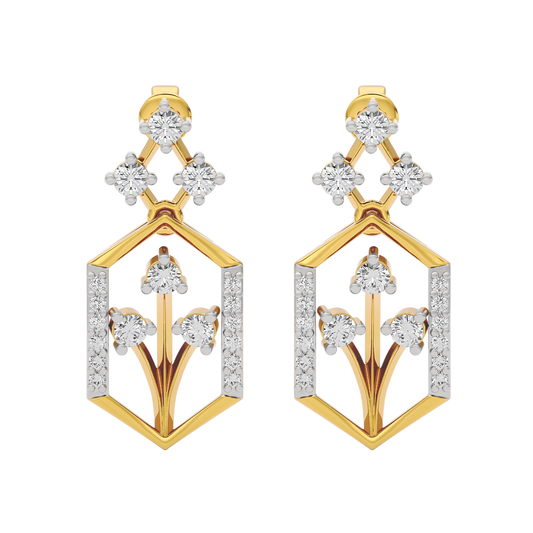 Crystal Night Diamond Earring