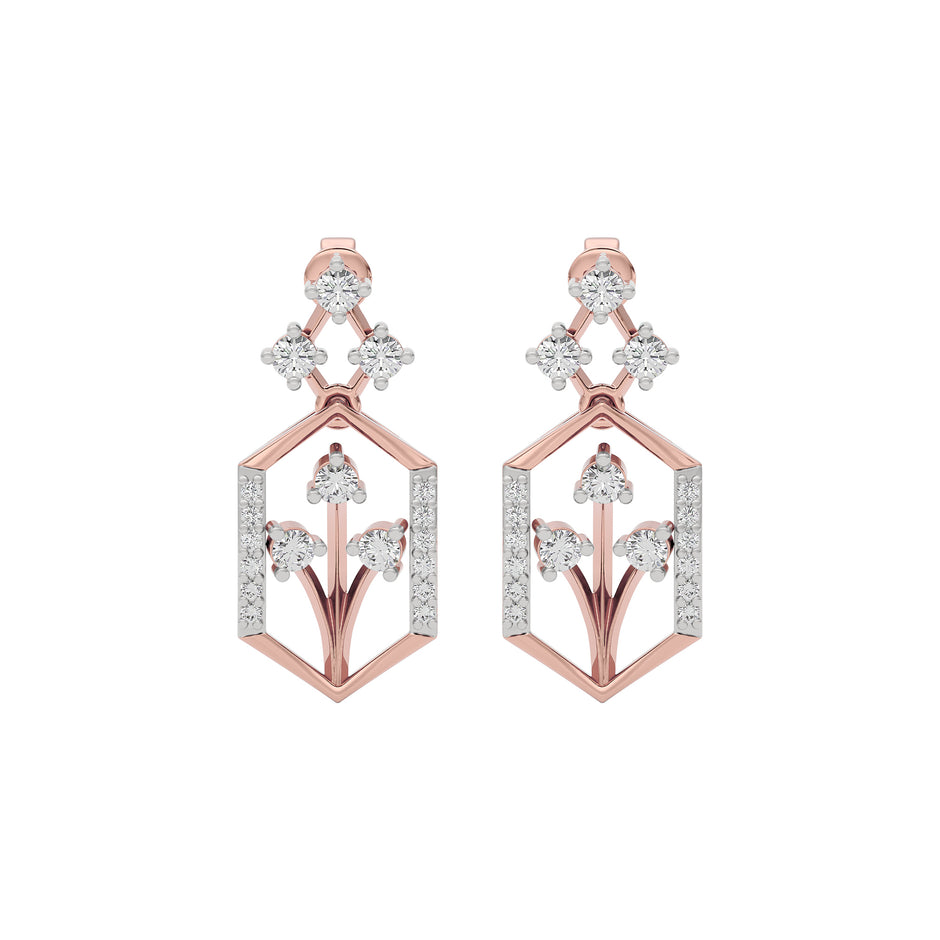 Crystal Night Diamond Earrings