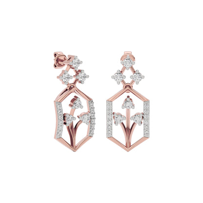 Crystal Night Diamond Earrings