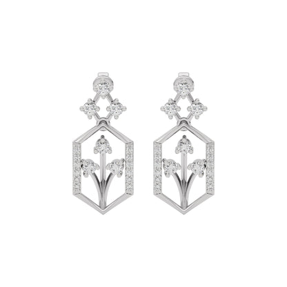 Crystal Night Diamond Earrings