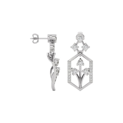 Crystal Night Diamond Earrings