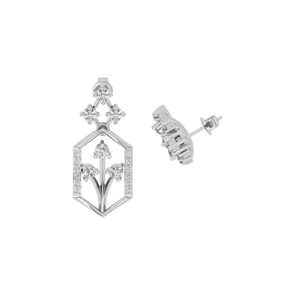 Crystal Night Diamond Earrings