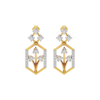 Crystal Night Diamond Earrings