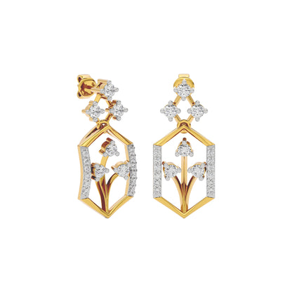 Crystal Night Diamond Earrings