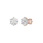 My Era Classic Round Diamond Earrings 18 KT / Rose Gold