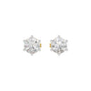 My Era Classic Round Diamond Earrings 18 KT / Yellow Gold