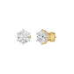 My Era Classic Round Diamond Earrings 18 KT / Yellow Gold