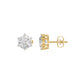 My Era Classic Round Diamond Earrings 18 KT / Yellow Gold