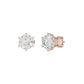 Angel Classic Round Diamond Earrings 18 KT / Rose Gold