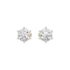 Angel Classic Round Diamond Earrings 18 KT / Yellow Gold