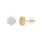 Angel Classic Round Diamond Earrings 18 KT / Yellow Gold