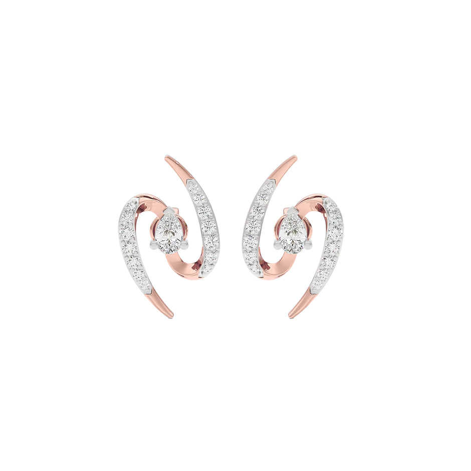 Summer Splurge Diamond Earrings 18 KT / Rose Gold