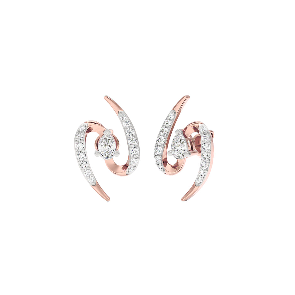 Summer Splurge Diamond Earrings 18 KT / Rose Gold