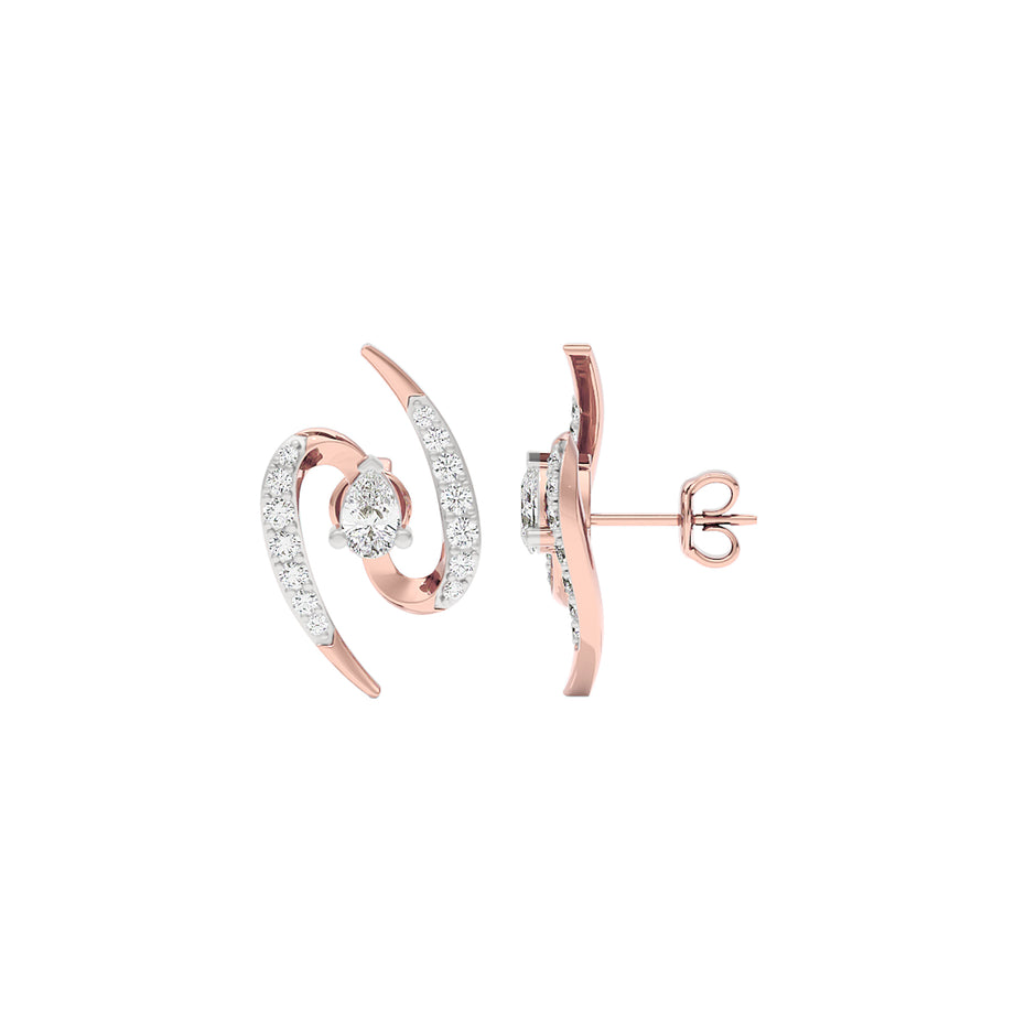 Summer Splurge Diamond Earrings 18 KT / Rose Gold