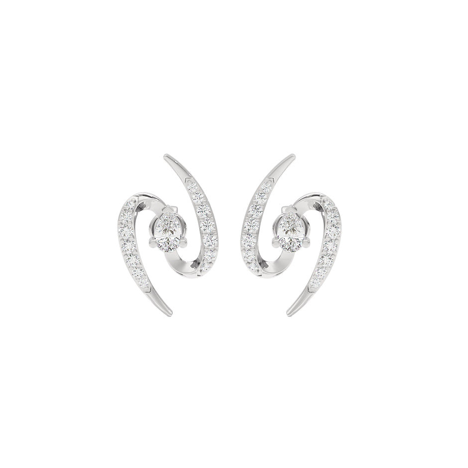 Summer Splurge Diamond Earrings 18 KT / White Gold
