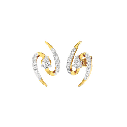 Summer Splurge Diamond Earrings 18 KT / Yellow Gold