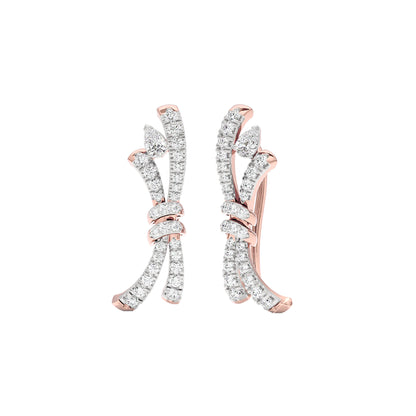 Tie The Knot Diamond Earrings 18 KT / Rose Gold