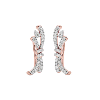 Tie The Knot Diamond Earrings 18 KT / Rose Gold
