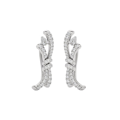 Tie The Knot Diamond Earrings 18 KT / White Gold