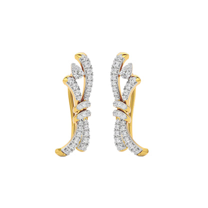 Tie The Knot Diamond Earrings 18 KT / Yellow Gold