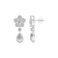 Petalora Drop Diamond Earrings
