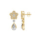Petalora Drop Diamond Earrings