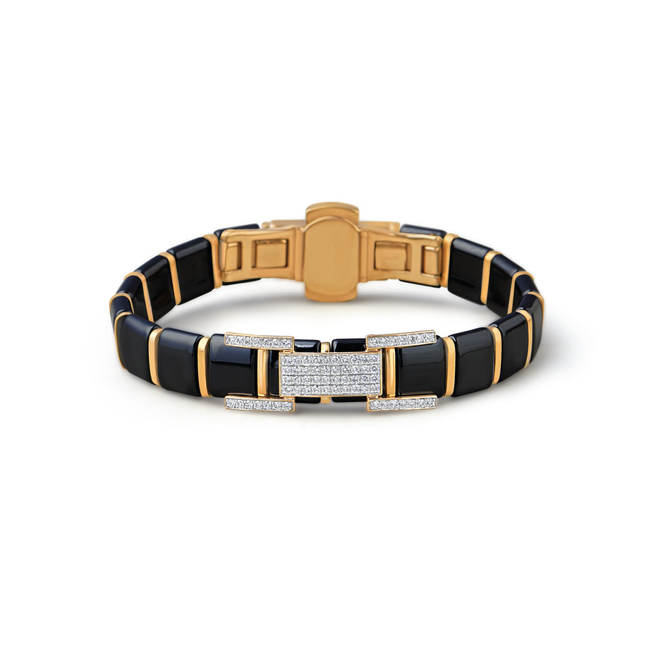 Monarch Band Diamond Ceramic Flexi-Bracelet