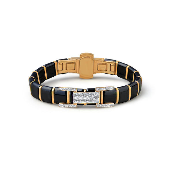 Monarch Band Diamond Ceramic Flexi-Bracelet