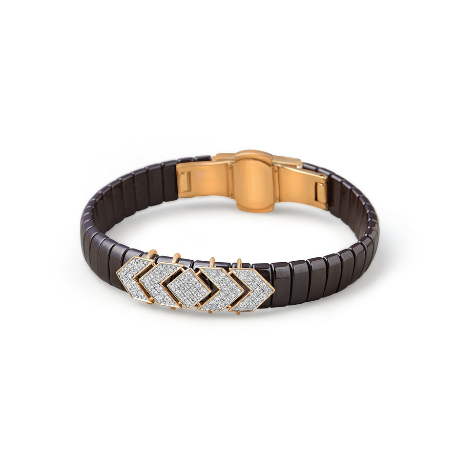 Everbrave Diamond Ceramic Flexi-Bracelet