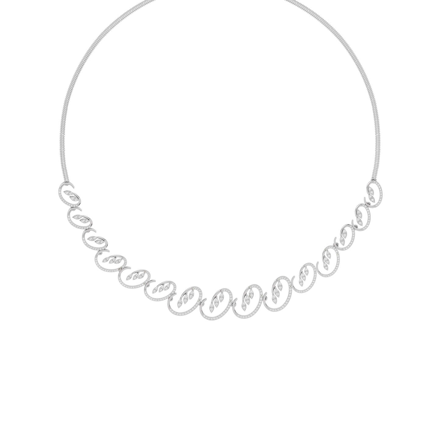 Aurora Veil Diamond Necklace