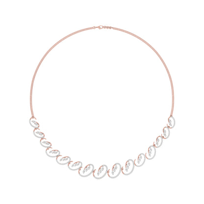 Aurora Veil Diamond Necklace 18 KT / Rose Gold