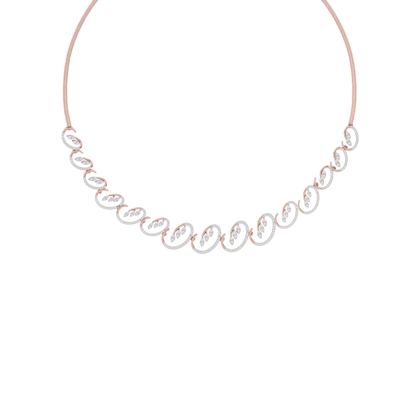 Aurora Veil Diamond Necklace