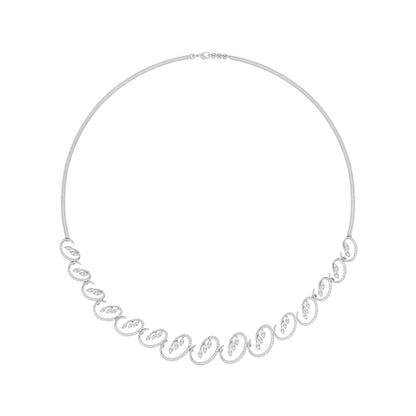 Aurora Veil Diamond Necklace 18 KT / White Gold