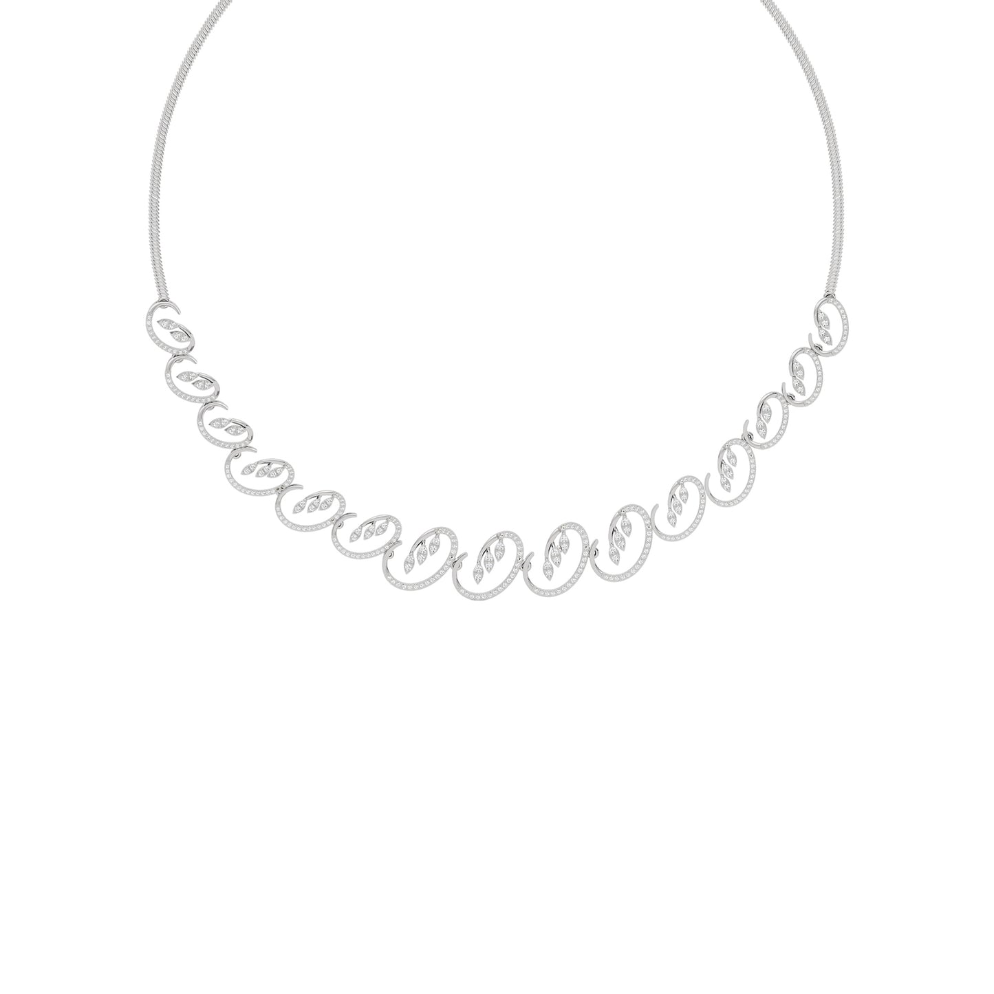 Aurora Veil Diamond Necklace