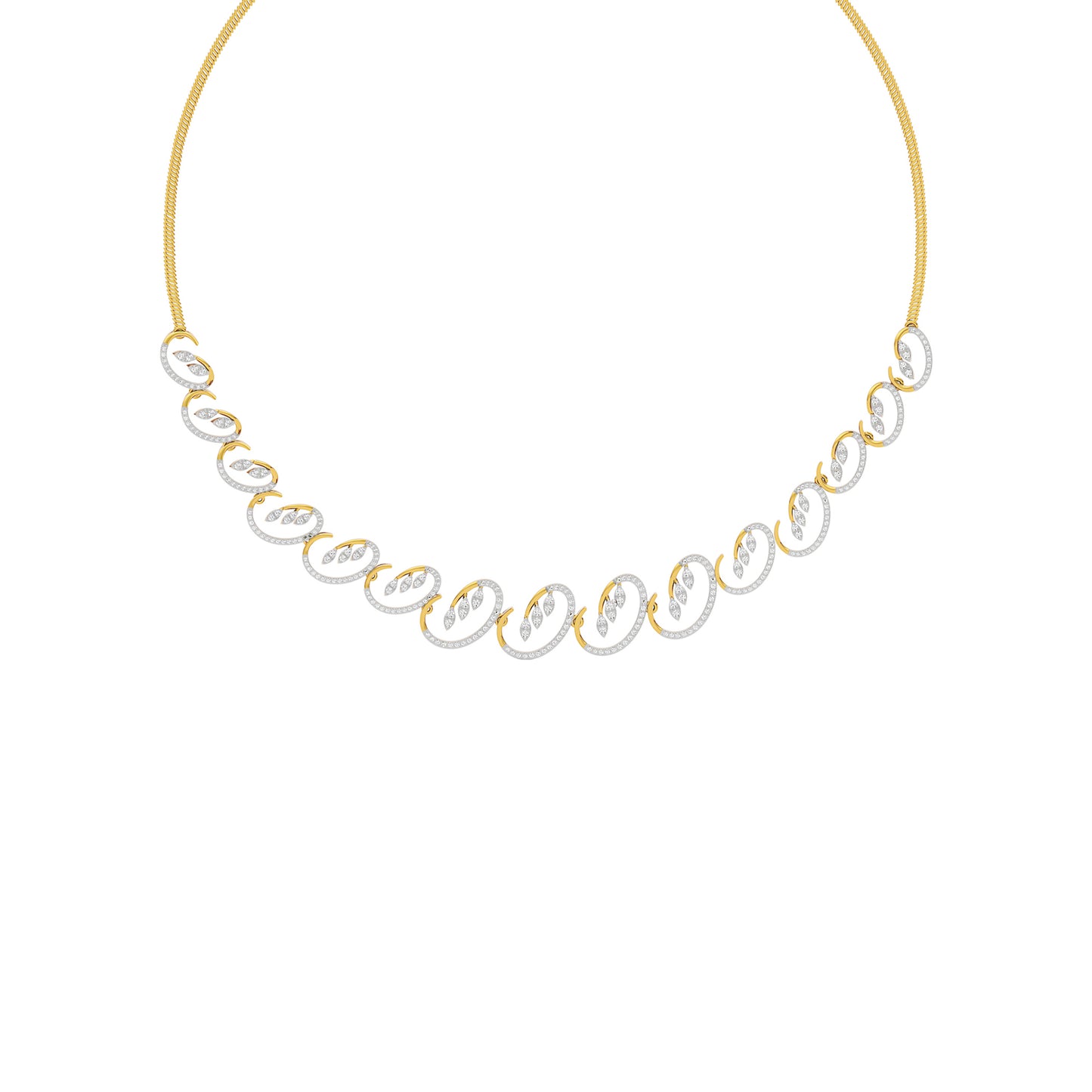 Aurora Veil Diamond Necklace