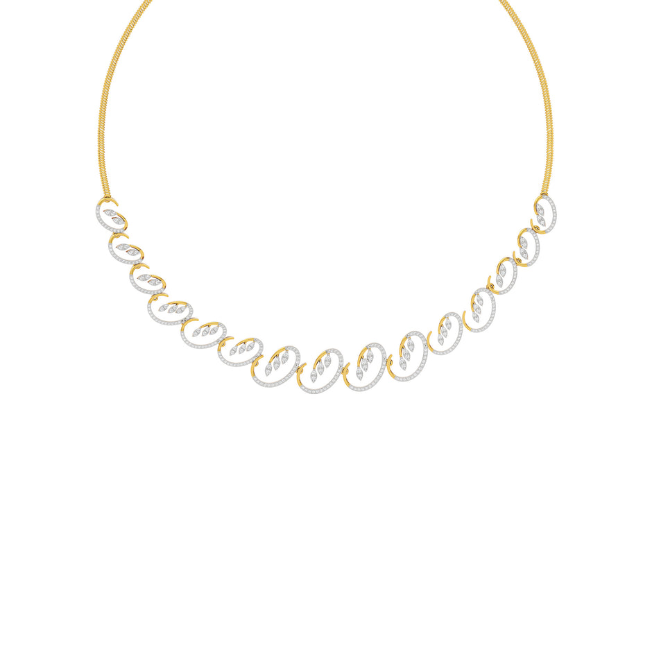 Aurora Veil Diamond Necklace