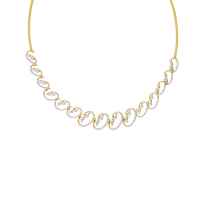 Aurora Veil Diamond Necklace 18 KT / Yellow Gold