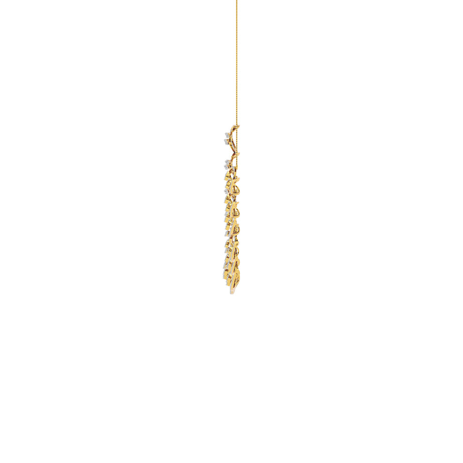 Aurora Veil Diamond Necklace 18 KT / Yellow Gold