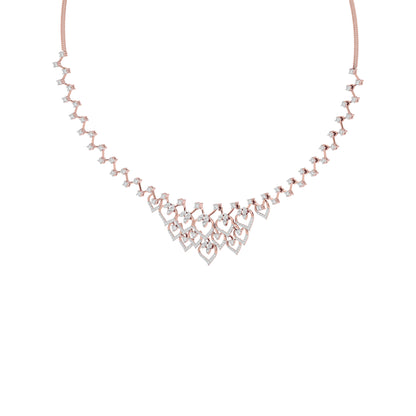 Crystal Mirage Diamond Necklace 18 KT / Rose Gold