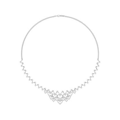 Crystal Mirage Diamond Necklace 18 KT / White Gold