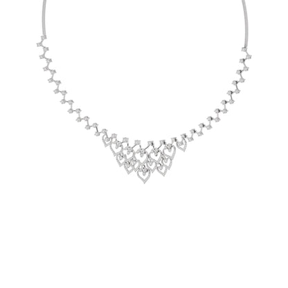 Crystal Mirage Diamond Necklace 18 KT / White Gold
