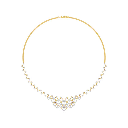 Crystal Mirage Diamond Necklace 18 KT / Yellow Gold