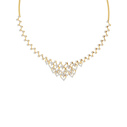 Crystal Mirage Diamond Necklace 18 KT / Yellow Gold