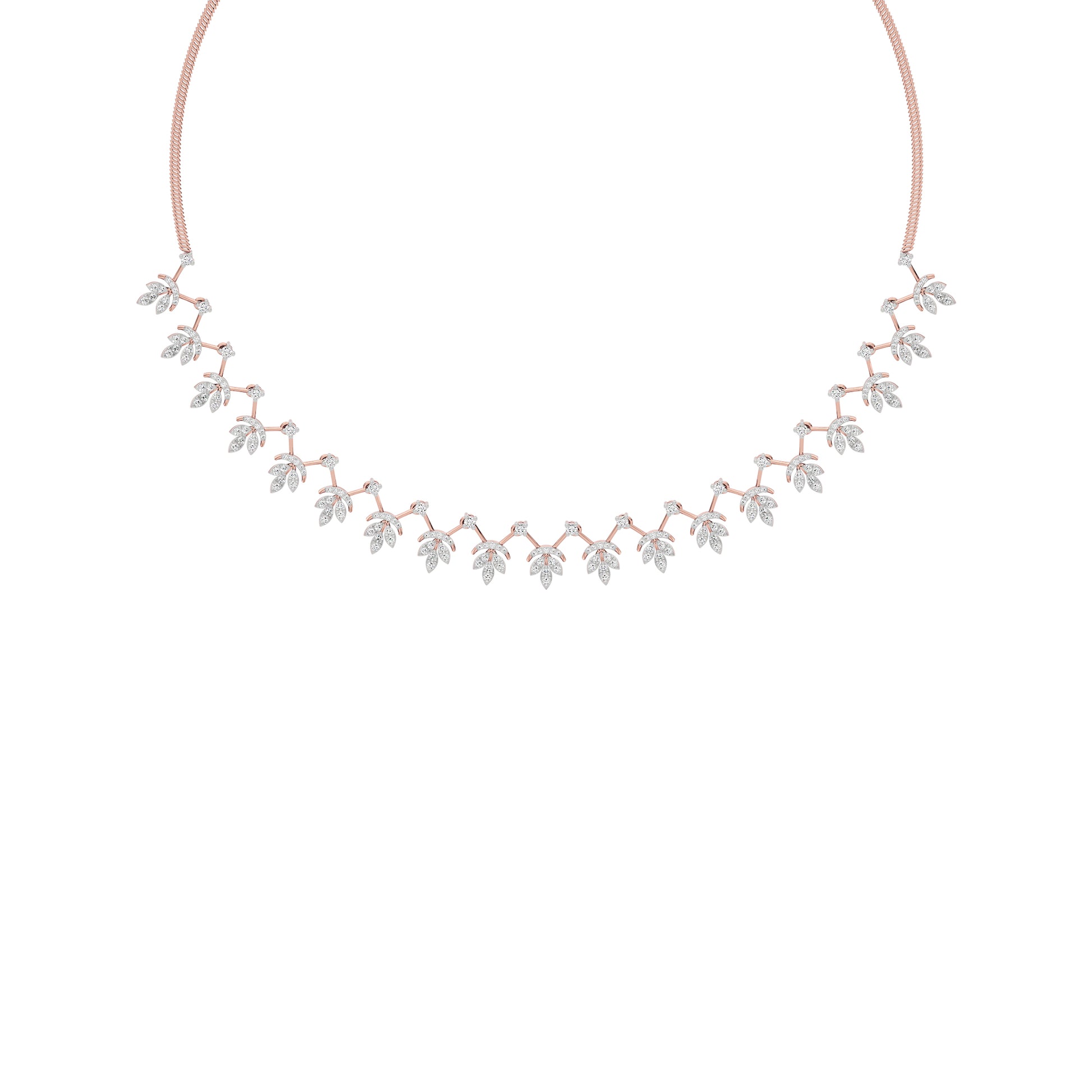 Sparkling Essence Diamond Necklace 18 KT / Rose Gold