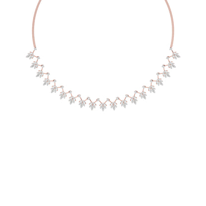 Sparkling Essence Diamond Necklace 18 KT / Rose Gold