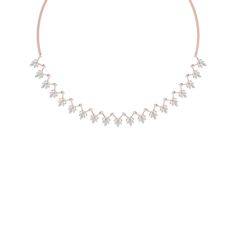 Sparkling Essence Diamond Necklace 18 KT / Rose Gold